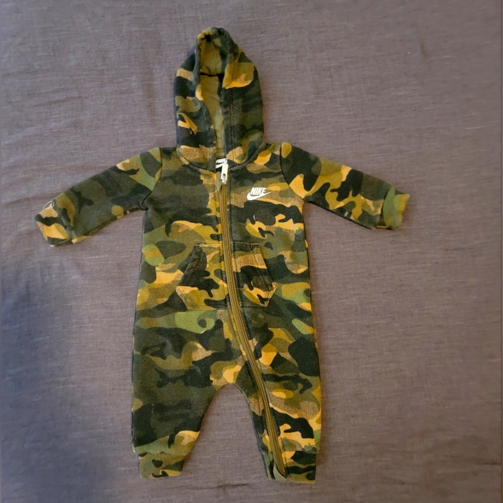 Nike Baby Camouflage Hooded Coverall
